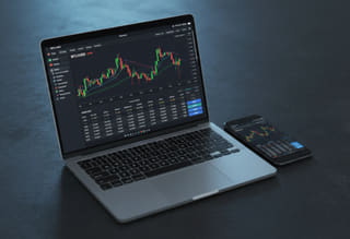 Activity tracker displaying trading history and fund performance