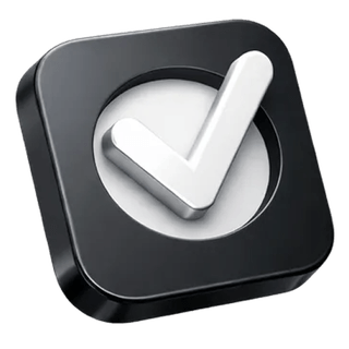 3D approval checkmark icon on the Keen Vestix about page